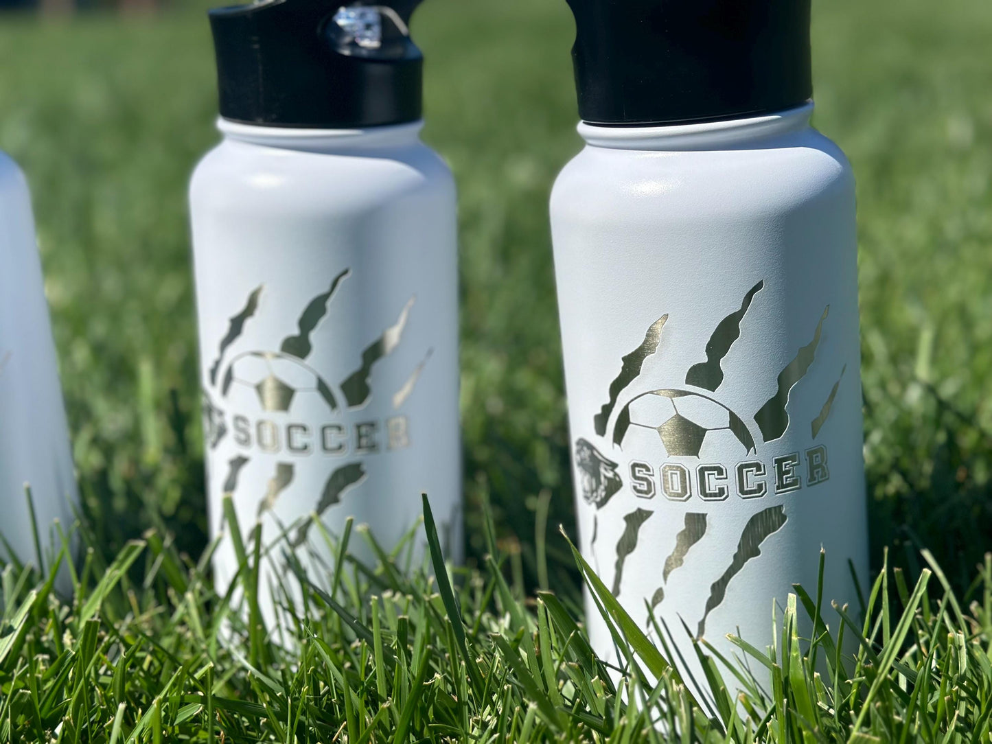 Custom Sports Team Water Bottle 32 oz | Laser Engraved Gift for Her | Coach Gift | Soccer | Lacrosse | Volleyball | Football | Team Gift