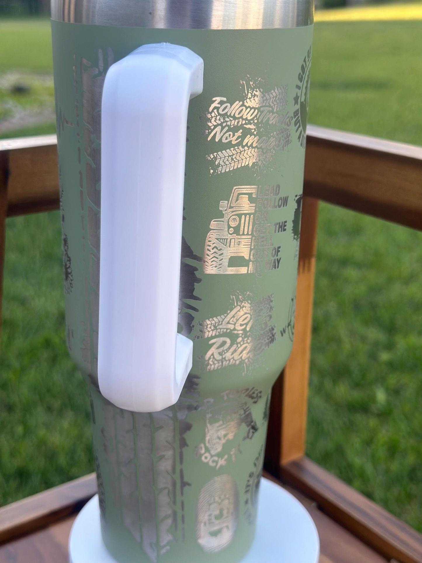 Jeep Livin’ Laser Engraved Tumbler | Off-Road Life, Jeep Mom, Duck Duck Jeep, Jeep Girl Gift, Overlander Gift, Jeep Life, Tire Tracks Cup