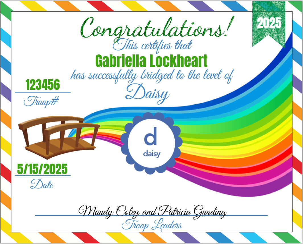 GS Bridging Certificate - Daisy