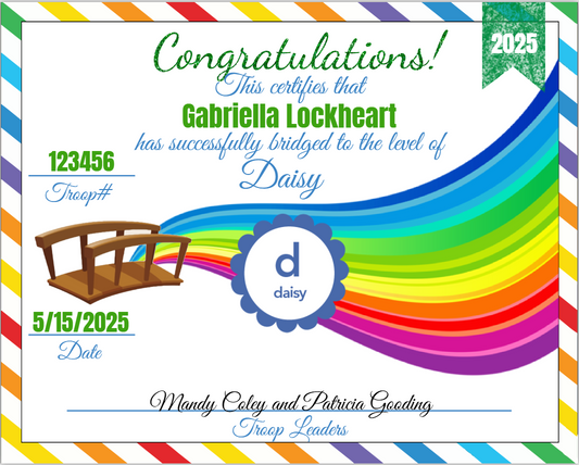 GS Bridging Certificate - Daisy
