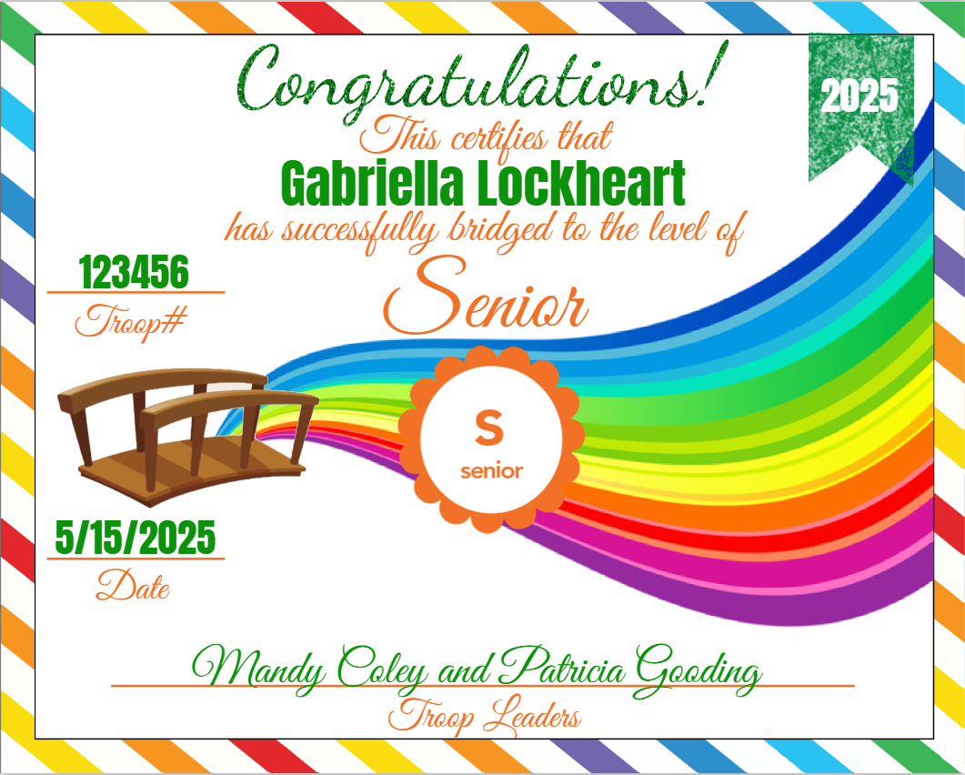 GS Bridging Certificate - Senior
