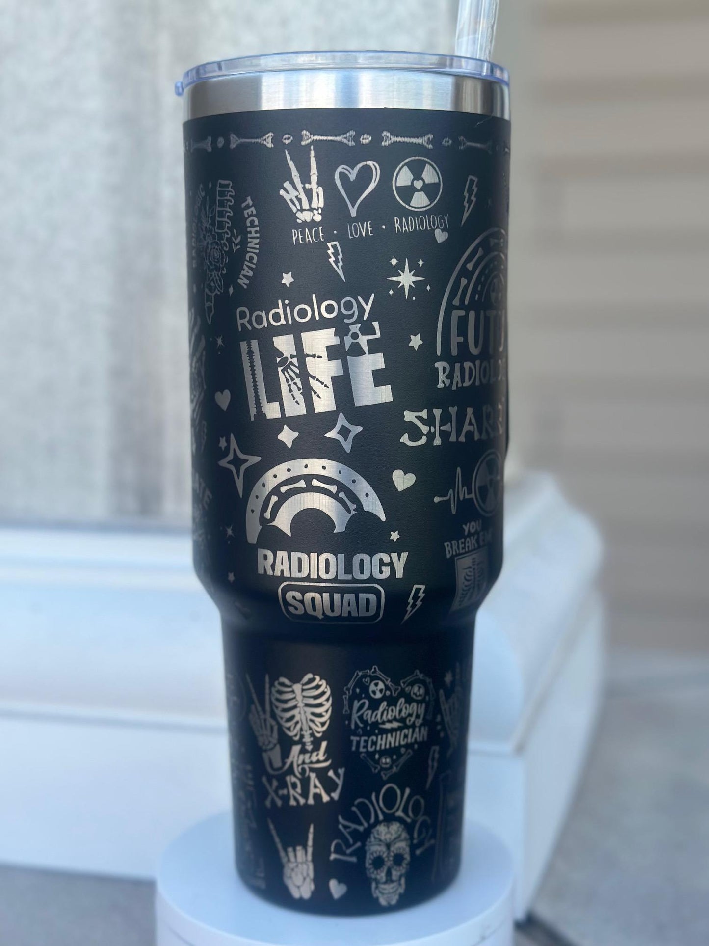 Future Radiologist 40 oz Tumbler | Laser Engraved Gift for Her | Medical School | Rad Tech | Mammographer | FREE Shipping