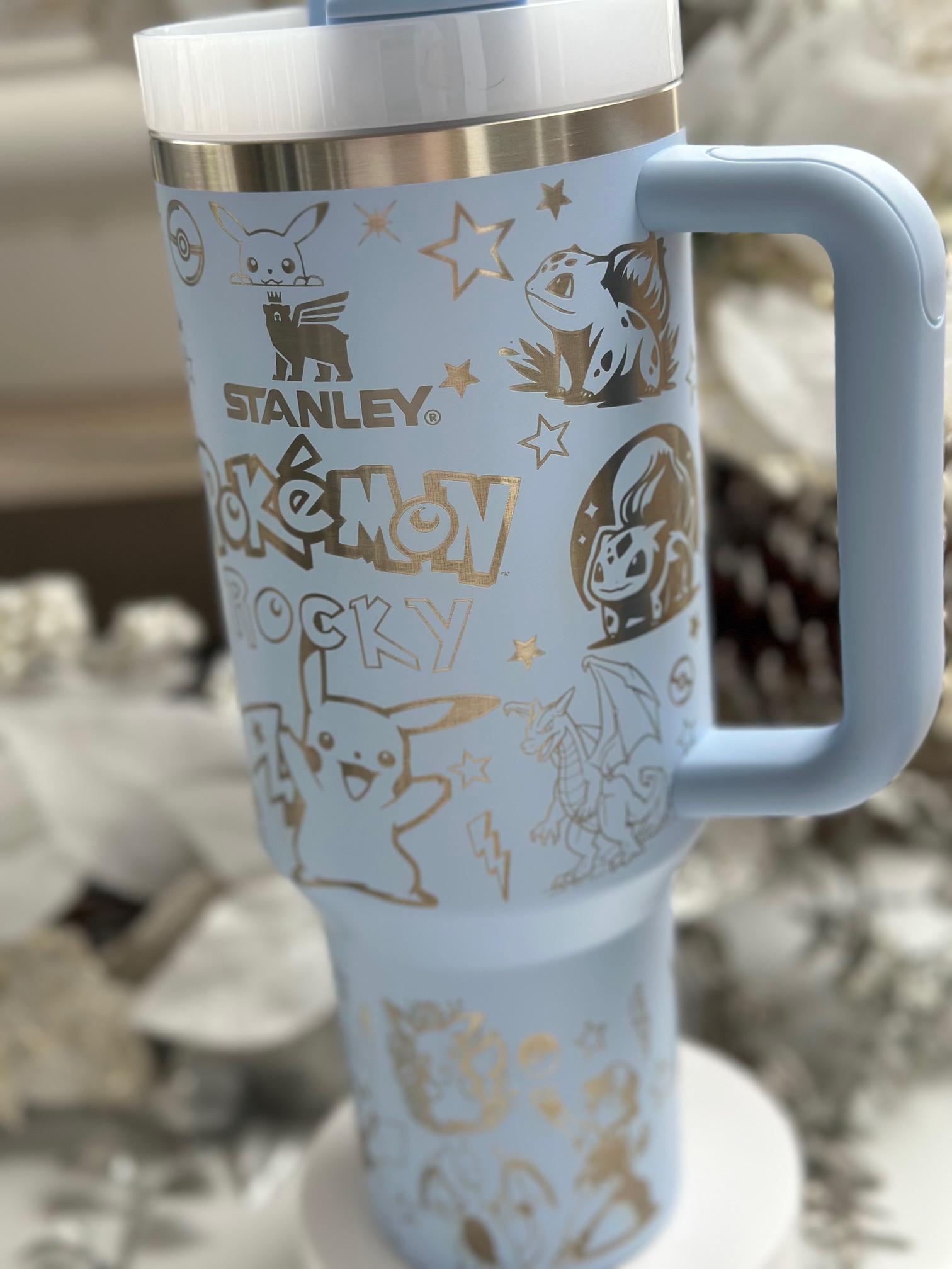 Pikachu Gaming Poke mon Themed Tumbler | Birthday | Laser Engraved Gift for Her | Mother's Day Present | Father’s Day | FREE Shipping