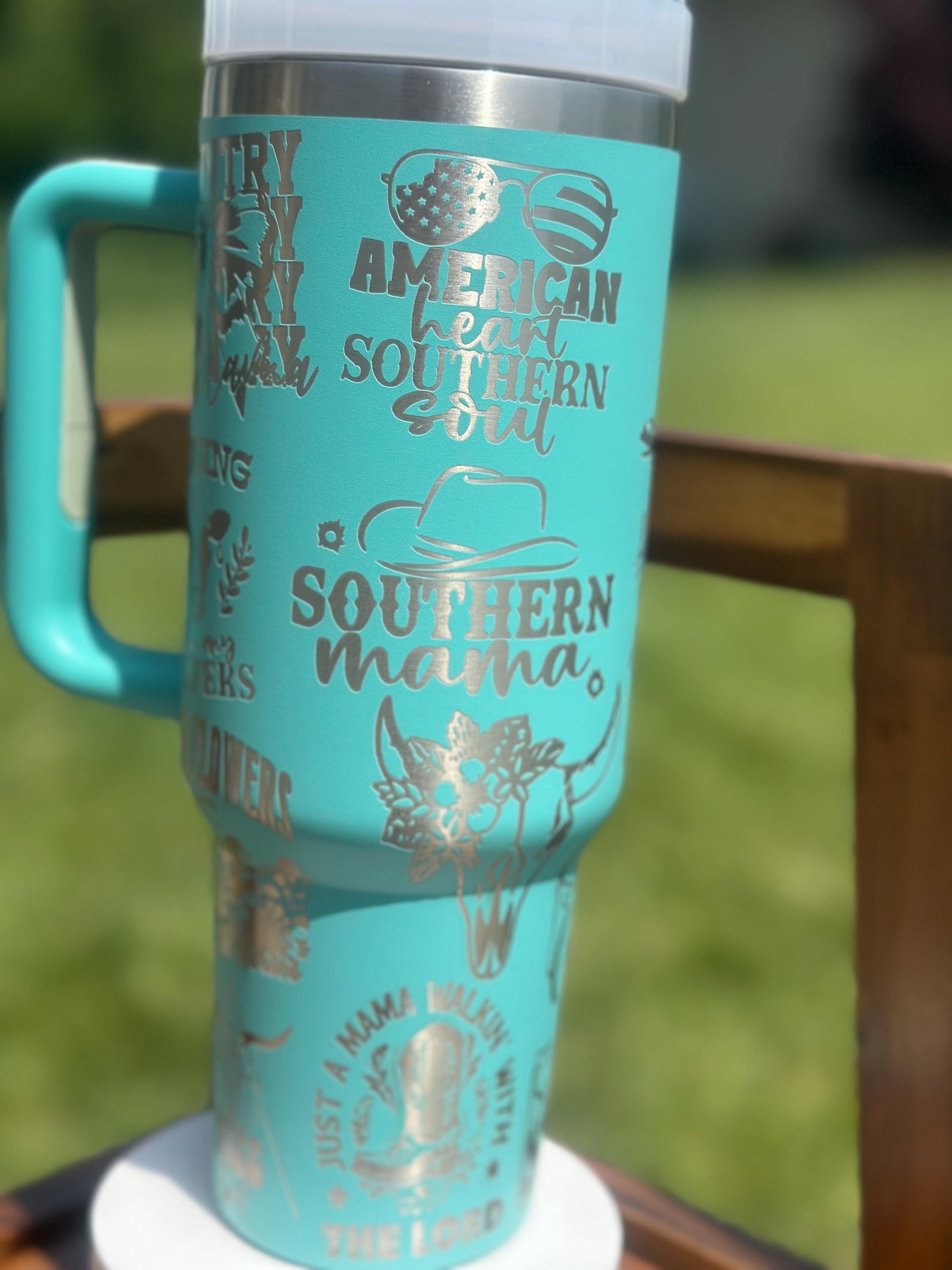 Country Mama 40oz Tumbler | Southern Girl, Cowgirl Gift, Bachelorette Gift, Bridesmaid Gift, Western Girl Gift, Desert Mama, Graduation Gift