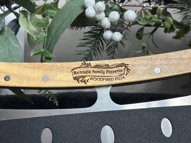 Engraved Pizza Cutter - Laser Engraved, Housewarming Gift, Closing Gift, Realtor Gift, Wedding Gift, Father's Day Gift, Gift for Dad