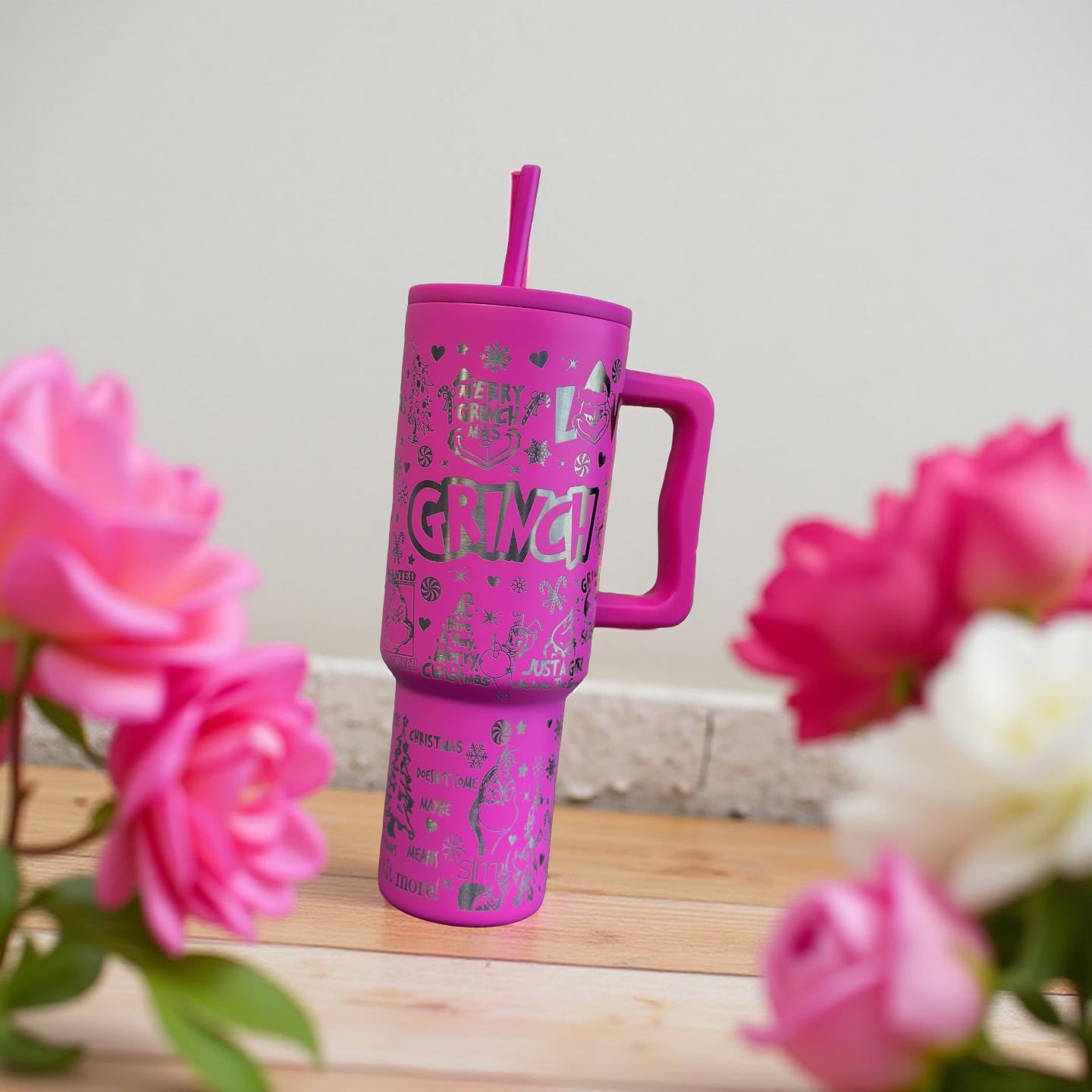 Grinch Christmas 30 oz Tumbler | Laser Engraved Gift for Her | Mother's Day Present | Stanley Cup