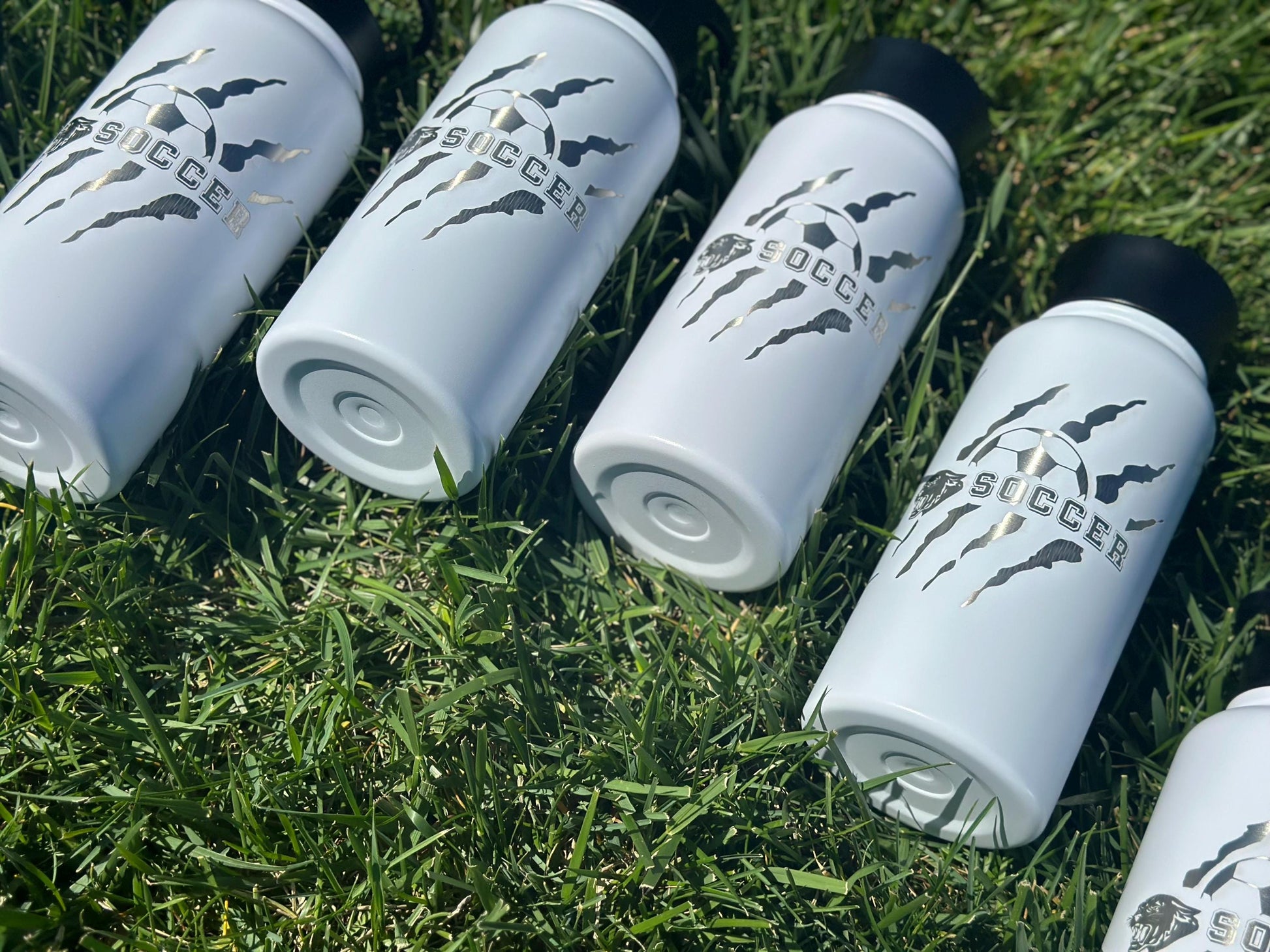 Custom Sports Team Water Bottle 32 oz | Laser Engraved Gift for Her | Coach Gift | Soccer | Lacrosse | Volleyball | Football | Team Gift