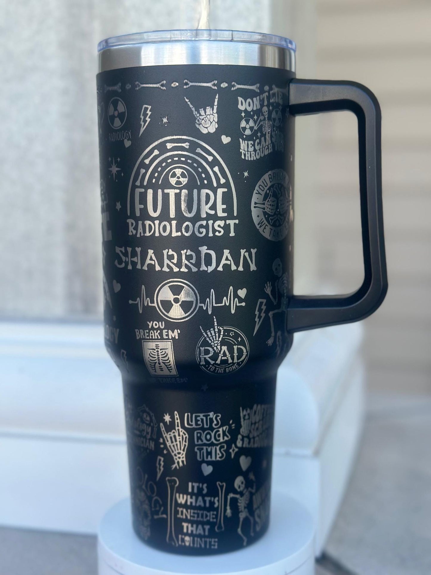 Future Radiologist 40 oz Tumbler | Laser Engraved Gift for Her | Medical School | Rad Tech | Mammographer | FREE Shipping
