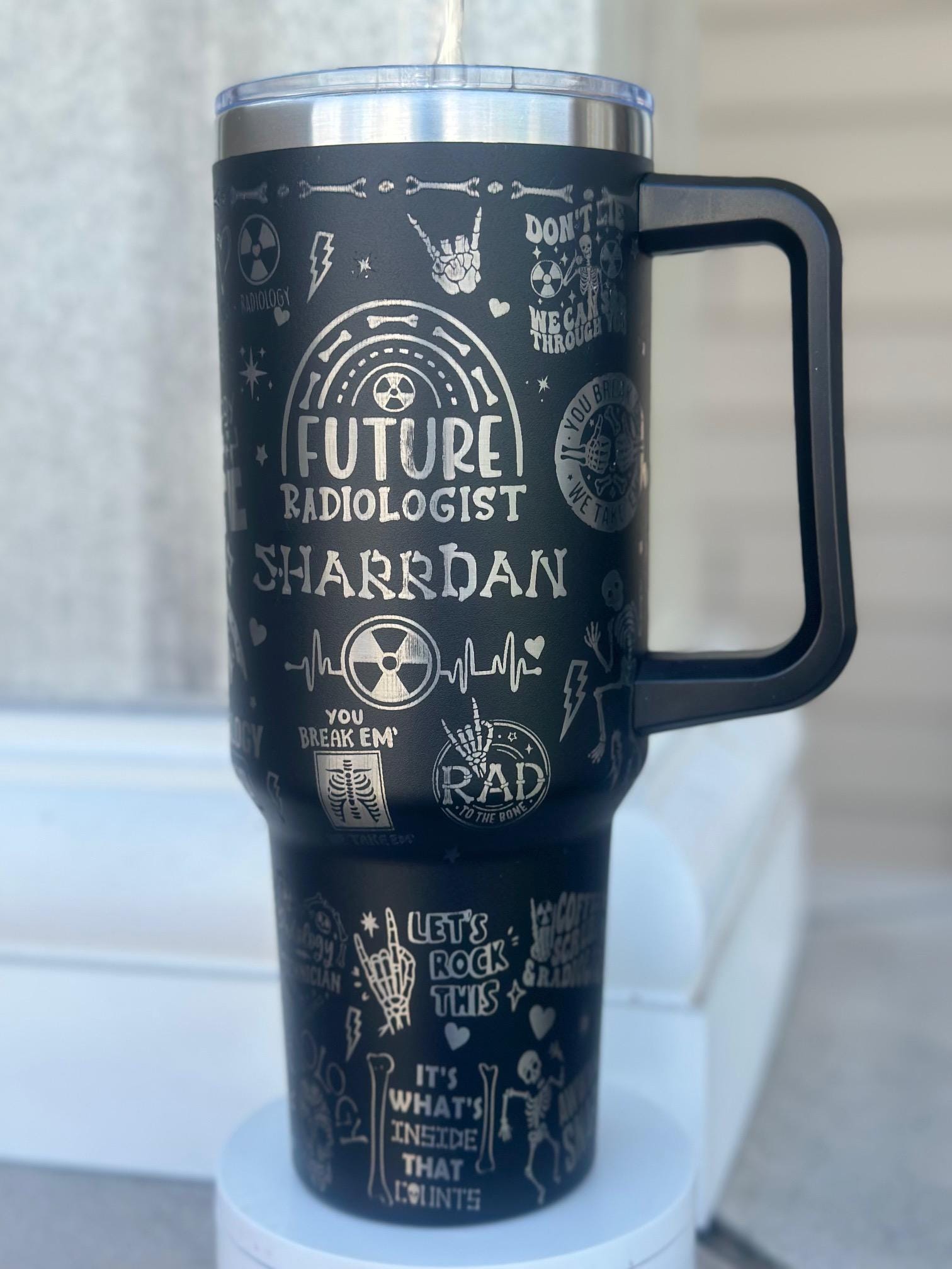 Future Radiologist 40 oz Tumbler | Laser Engraved Gift for Her | Medical School | Rad Tech | Mammographer | FREE Shipping