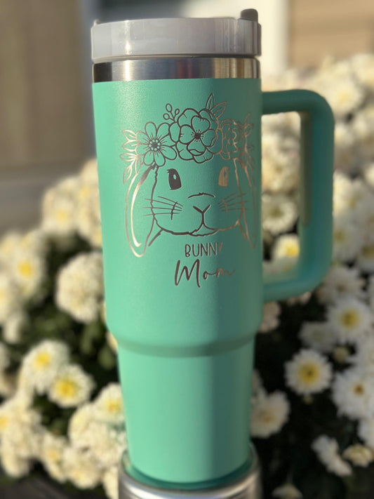 Floppy Farm Bunny Spring Tumbler | Gift for Her | Housewarming Gift | Closing Gift | Country Farm | Teacher Appreciation | Birthday