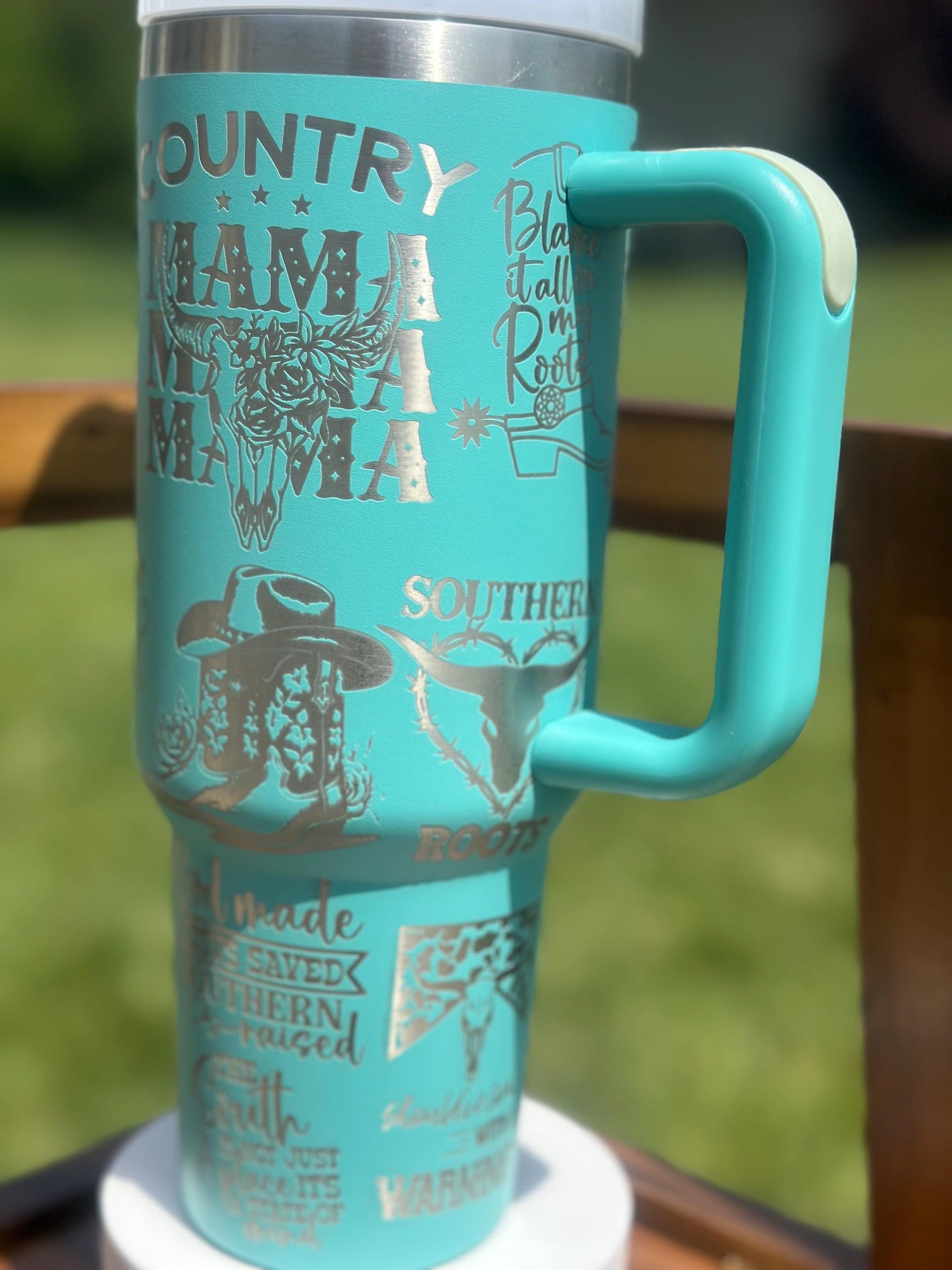 Country Mama 40oz Tumbler | Southern Girl, Cowgirl Gift, Bachelorette Gift, Bridesmaid Gift, Western Girl Gift, Desert Mama, Graduation Gift