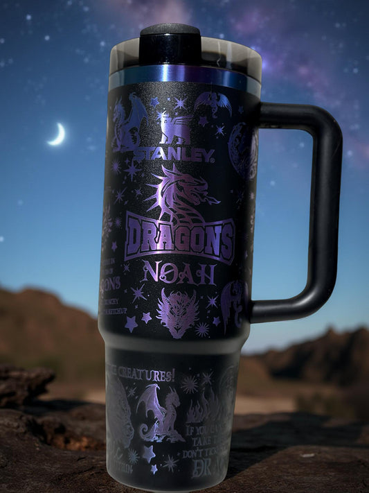 Mythical Dragon Tumbler Laser Engraved | FREE SHIPPING | DND Cosplay Gift | Father’s Day Gift | Gift for Him | Teen Boy Gift
